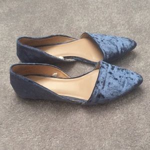 Blue velvet flats by A New Day by Target